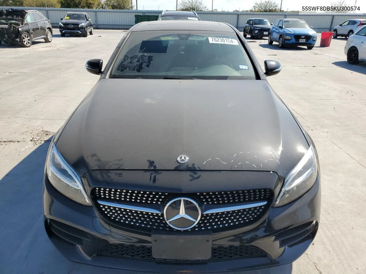 2019 Mercedes-Benz C 300 VIN: 55SWF8DB5KU300574 Lot: 76230154