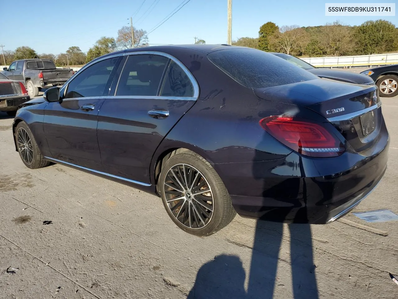 2019 Mercedes-Benz C 300 VIN: 55SWF8DB9KU311741 Lot: 76459094