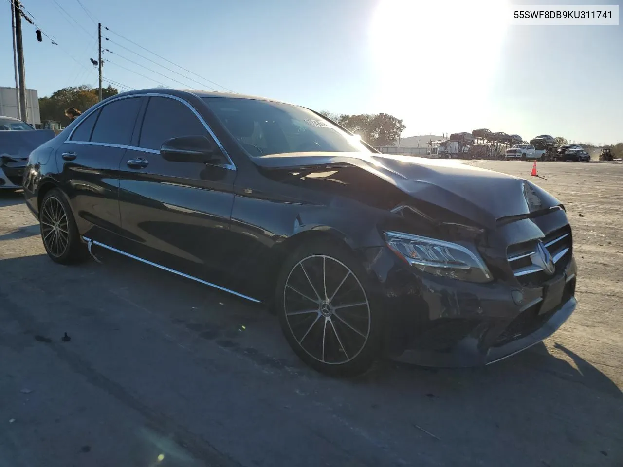 2019 Mercedes-Benz C 300 VIN: 55SWF8DB9KU311741 Lot: 76459094