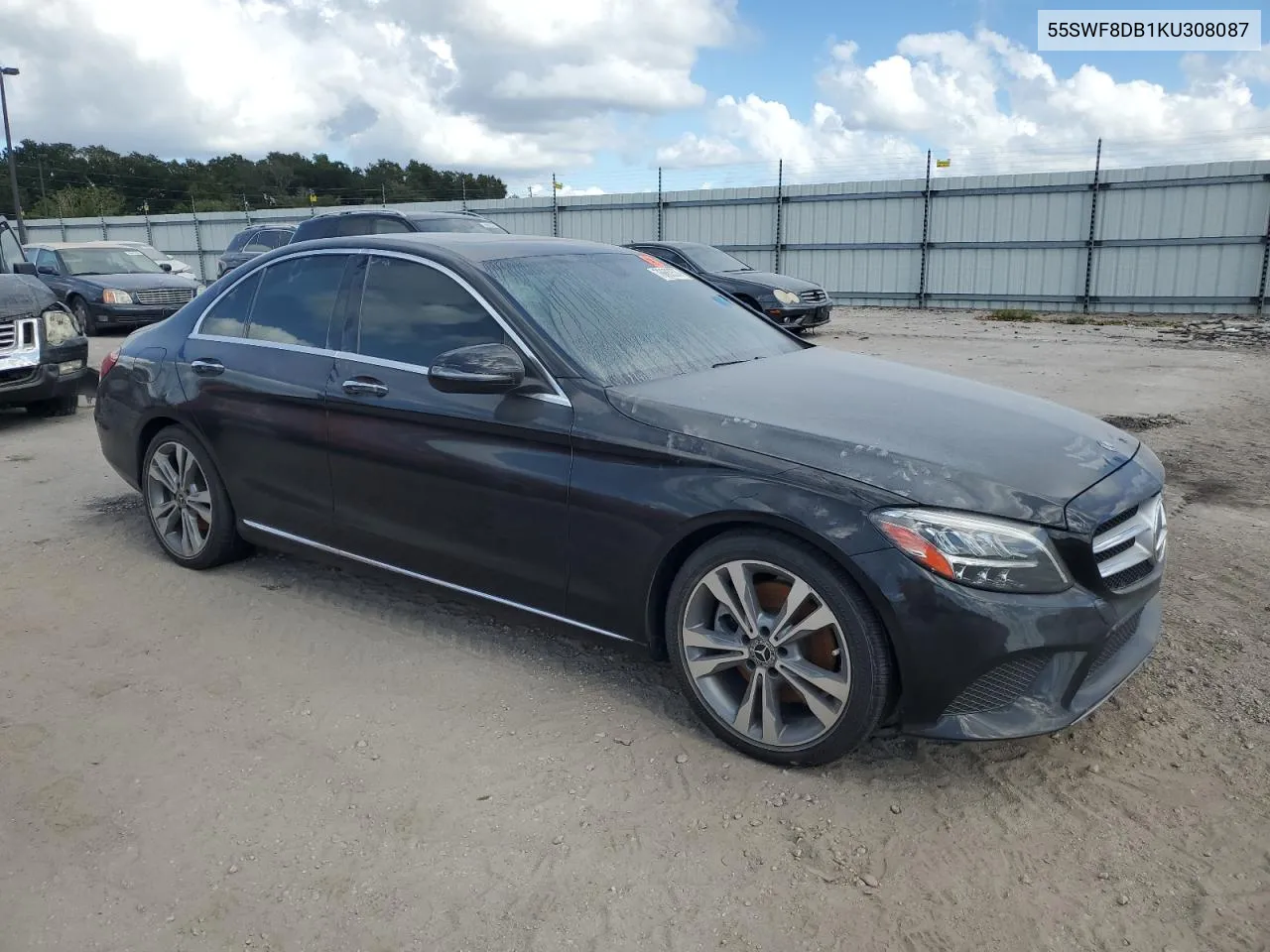 2019 Mercedes-Benz C 300 VIN: 55SWF8DB1KU308087 Lot: 76663574