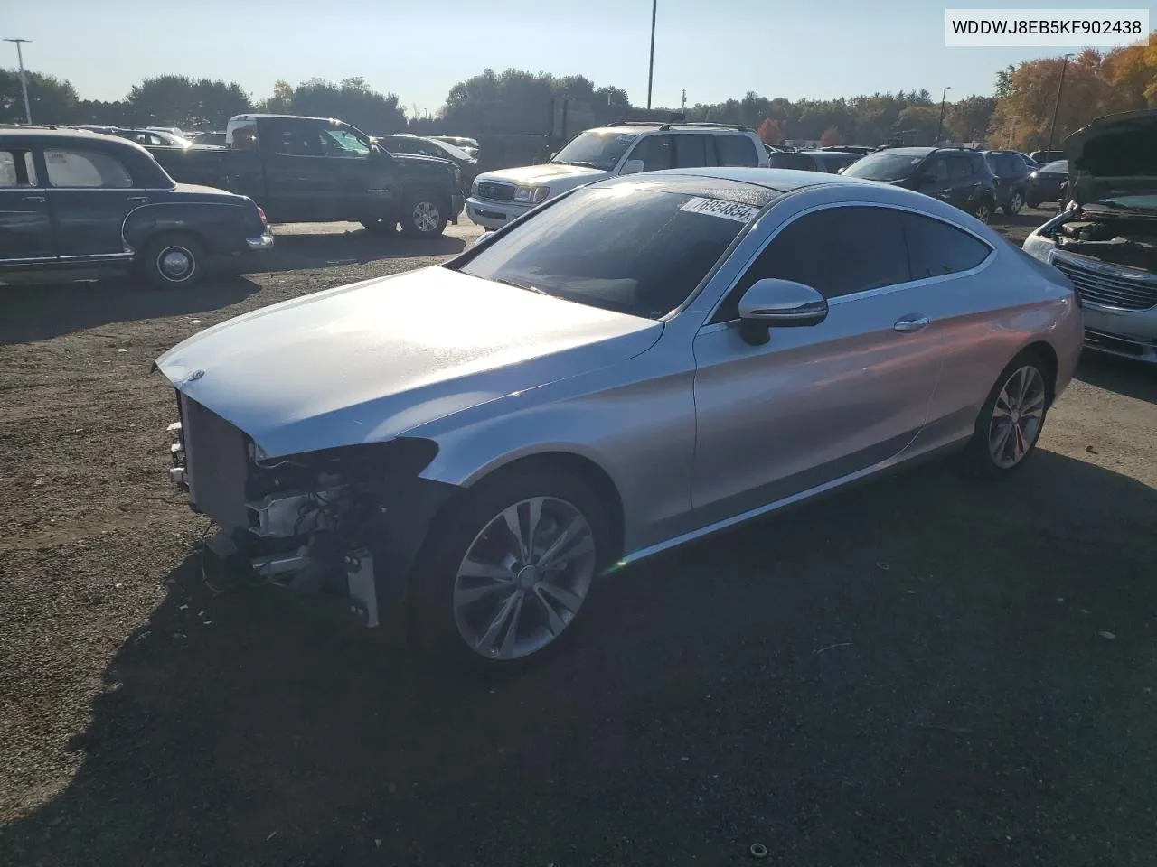 2019 Mercedes-Benz C 300 4Matic VIN: WDDWJ8EB5KF902438 Lot: 76954854