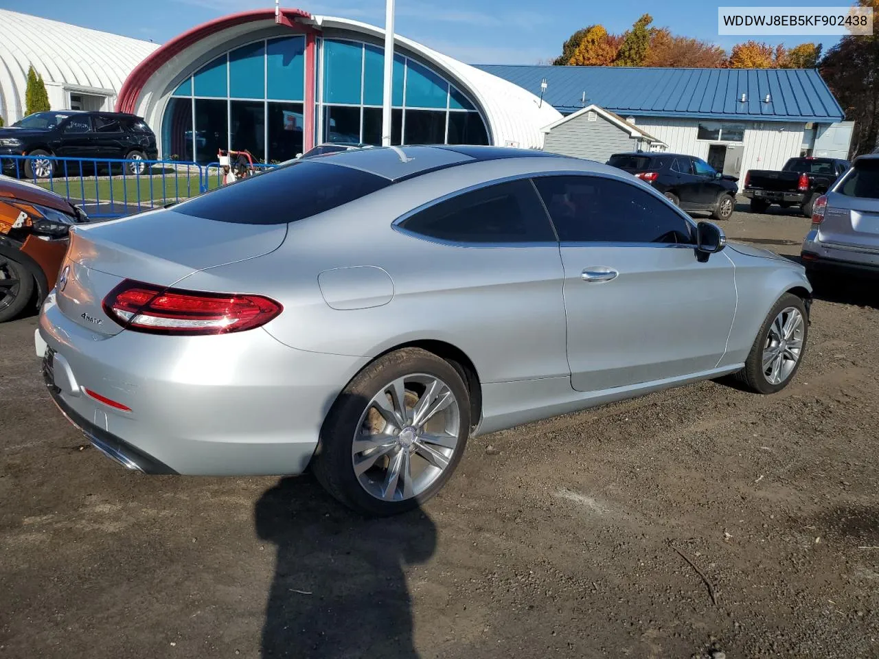 2019 Mercedes-Benz C 300 4Matic VIN: WDDWJ8EB5KF902438 Lot: 76954854