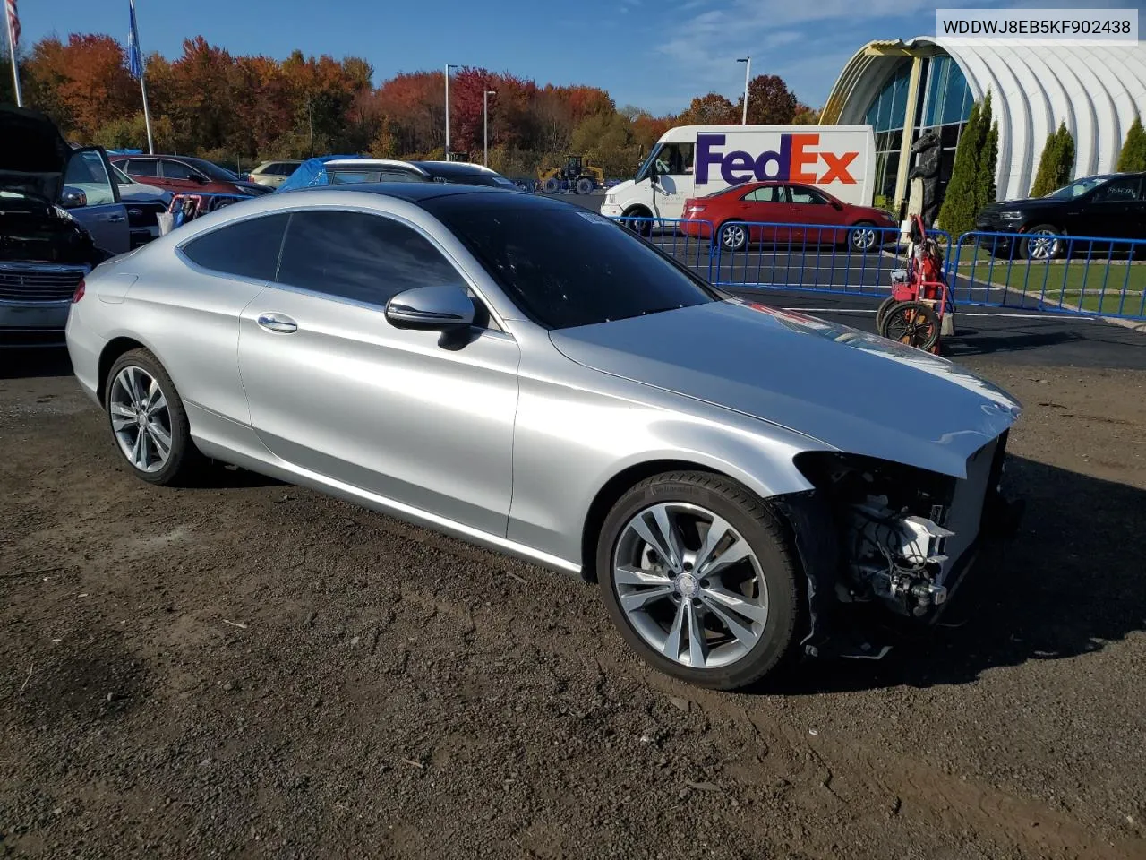 2019 Mercedes-Benz C 300 4Matic VIN: WDDWJ8EB5KF902438 Lot: 76954854