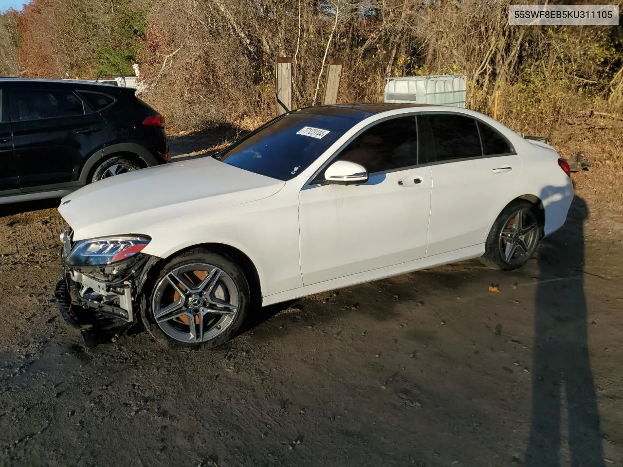 2019 Mercedes-Benz C 300 4Matic VIN: 55SWF8EB5KU311105 Lot: 77123144