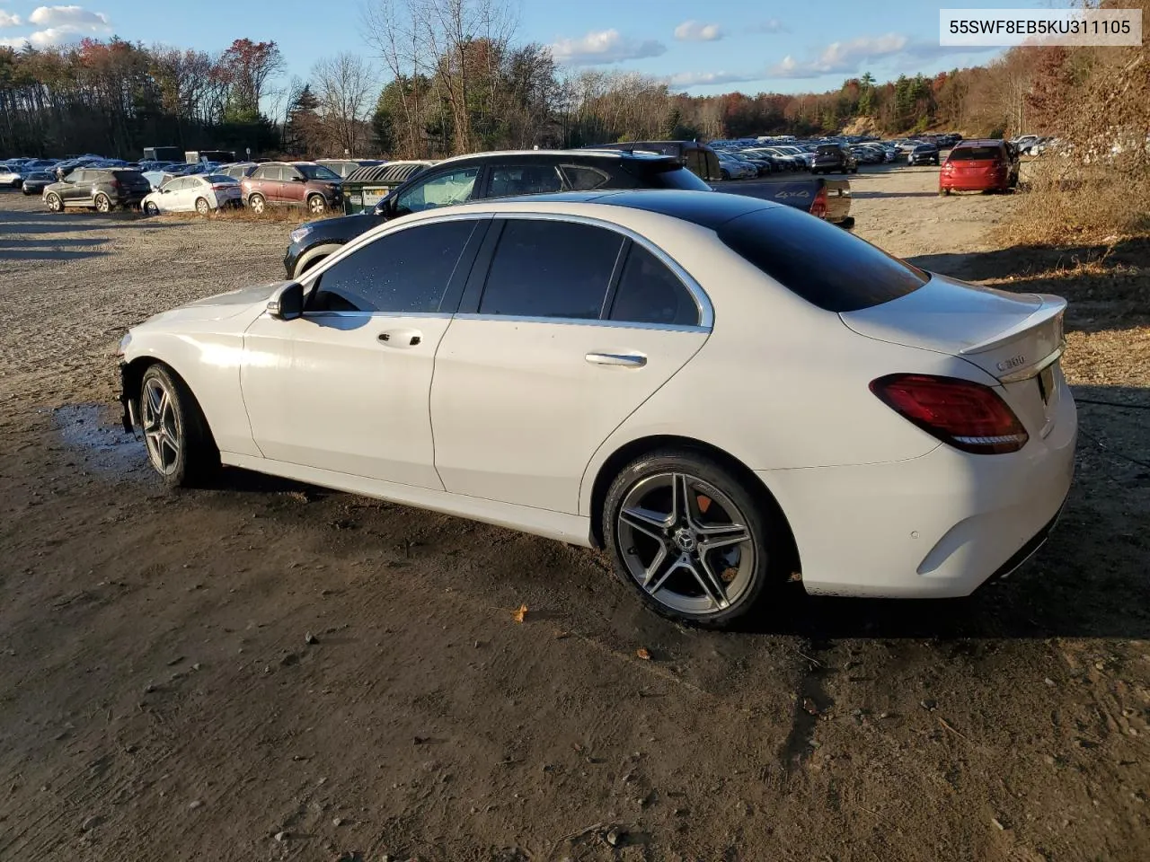 2019 Mercedes-Benz C 300 4Matic VIN: 55SWF8EB5KU311105 Lot: 77123144