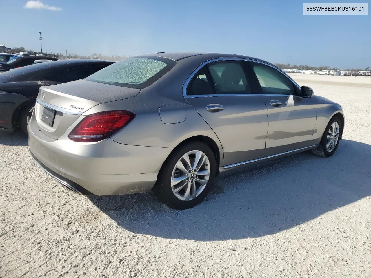 2019 Mercedes-Benz C 300 4Matic VIN: 55SWF8EB0KU316101 Lot: 77182784