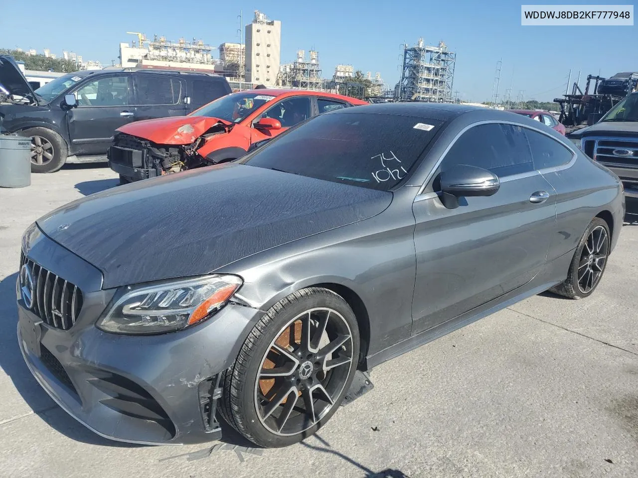 2019 Mercedes-Benz C 300 VIN: WDDWJ8DB2KF777948 Lot: 77629634