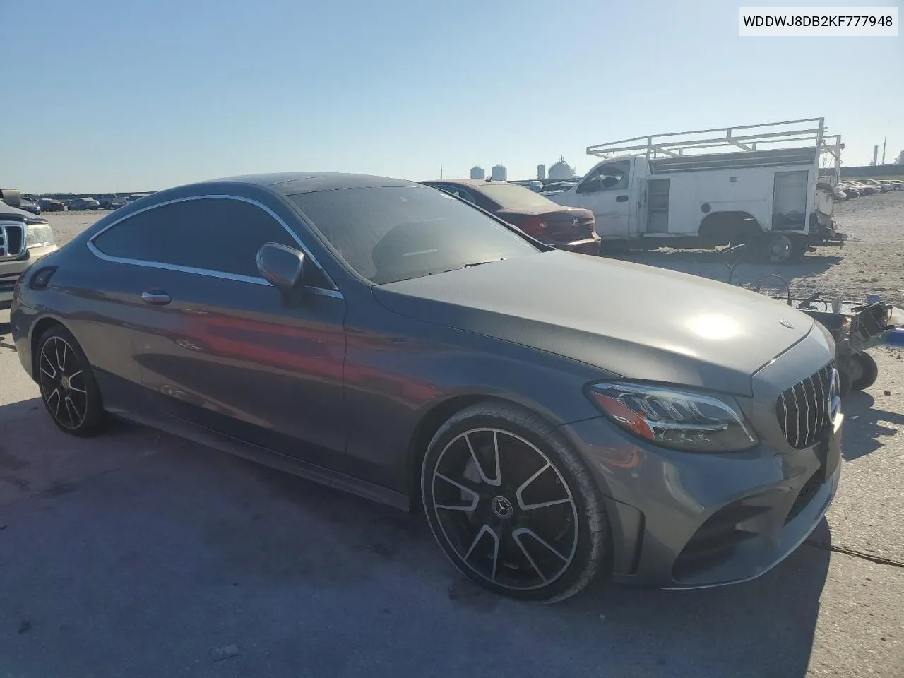 2019 Mercedes-Benz C 300 VIN: WDDWJ8DB2KF777948 Lot: 77629634