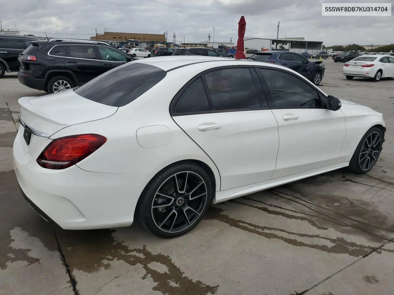 2019 Mercedes-Benz C 300 VIN: 55SWF8DB7KU314704 Lot: 78201874