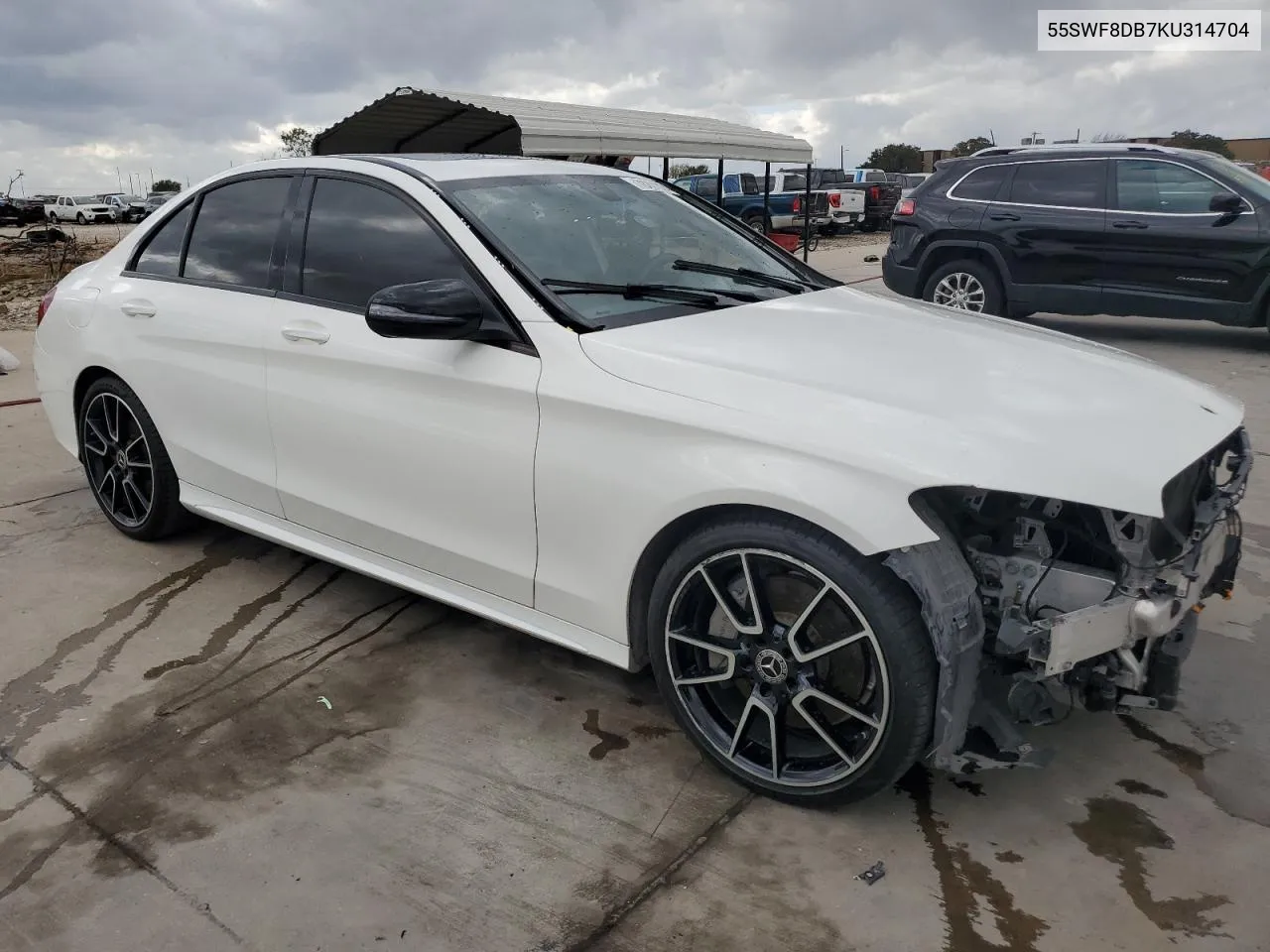 2019 Mercedes-Benz C 300 VIN: 55SWF8DB7KU314704 Lot: 78201874