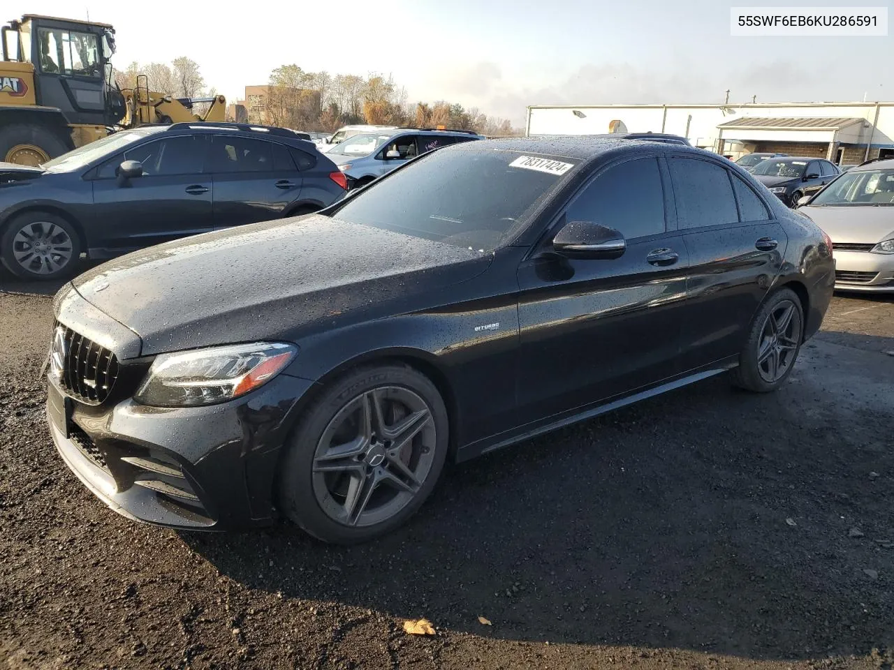 2019 Mercedes-Benz C 43 Amg VIN: 55SWF6EB6KU286591 Lot: 78317424