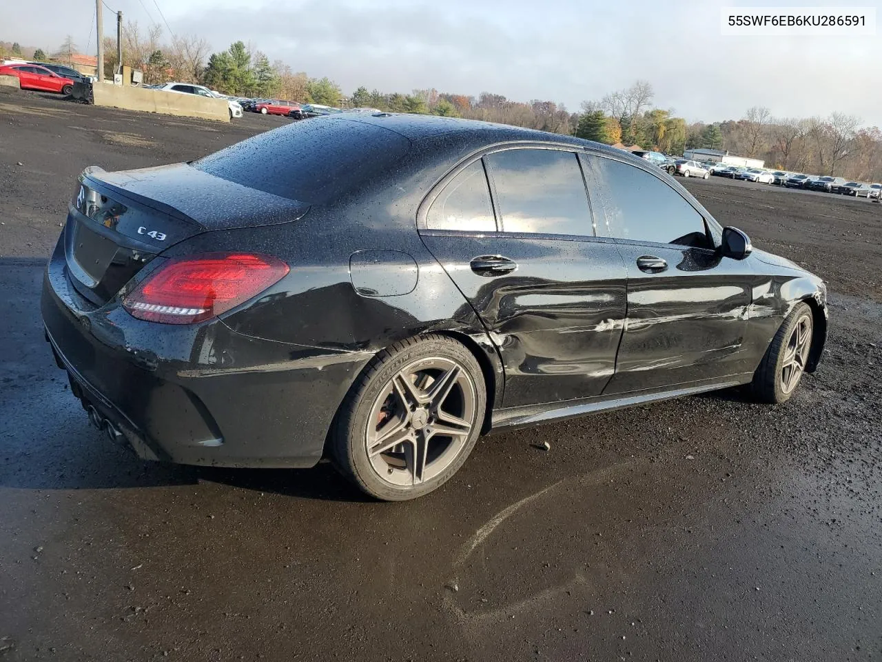 2019 Mercedes-Benz C 43 Amg VIN: 55SWF6EB6KU286591 Lot: 78317424