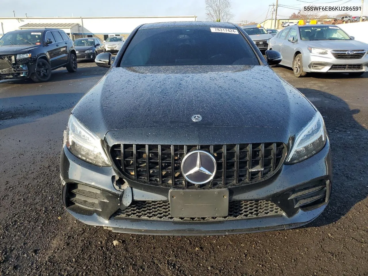 2019 Mercedes-Benz C 43 Amg VIN: 55SWF6EB6KU286591 Lot: 78317424