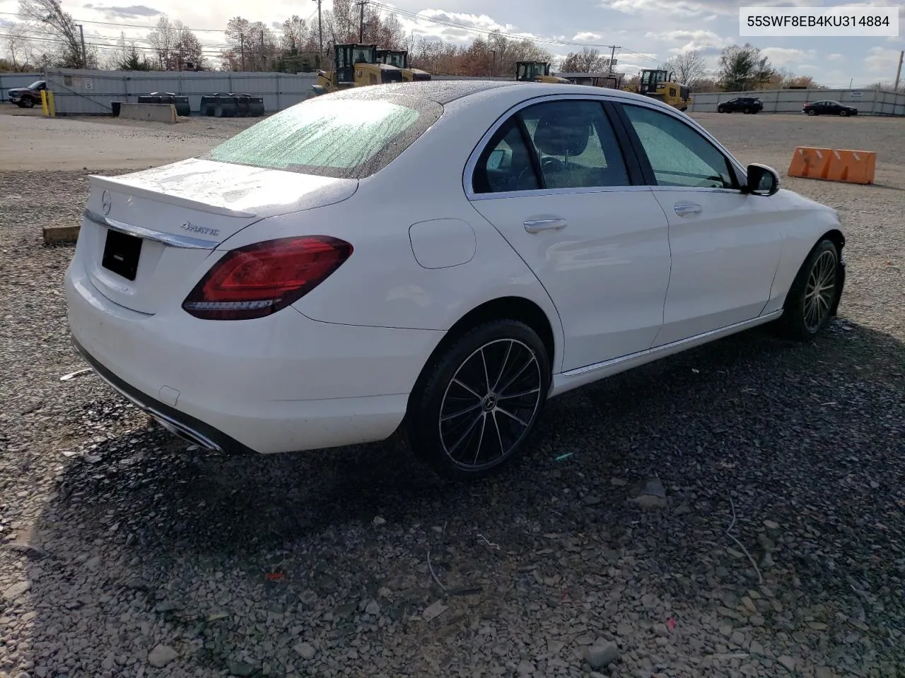 2019 Mercedes-Benz C 300 4Matic VIN: 55SWF8EB4KU314884 Lot: 78377024