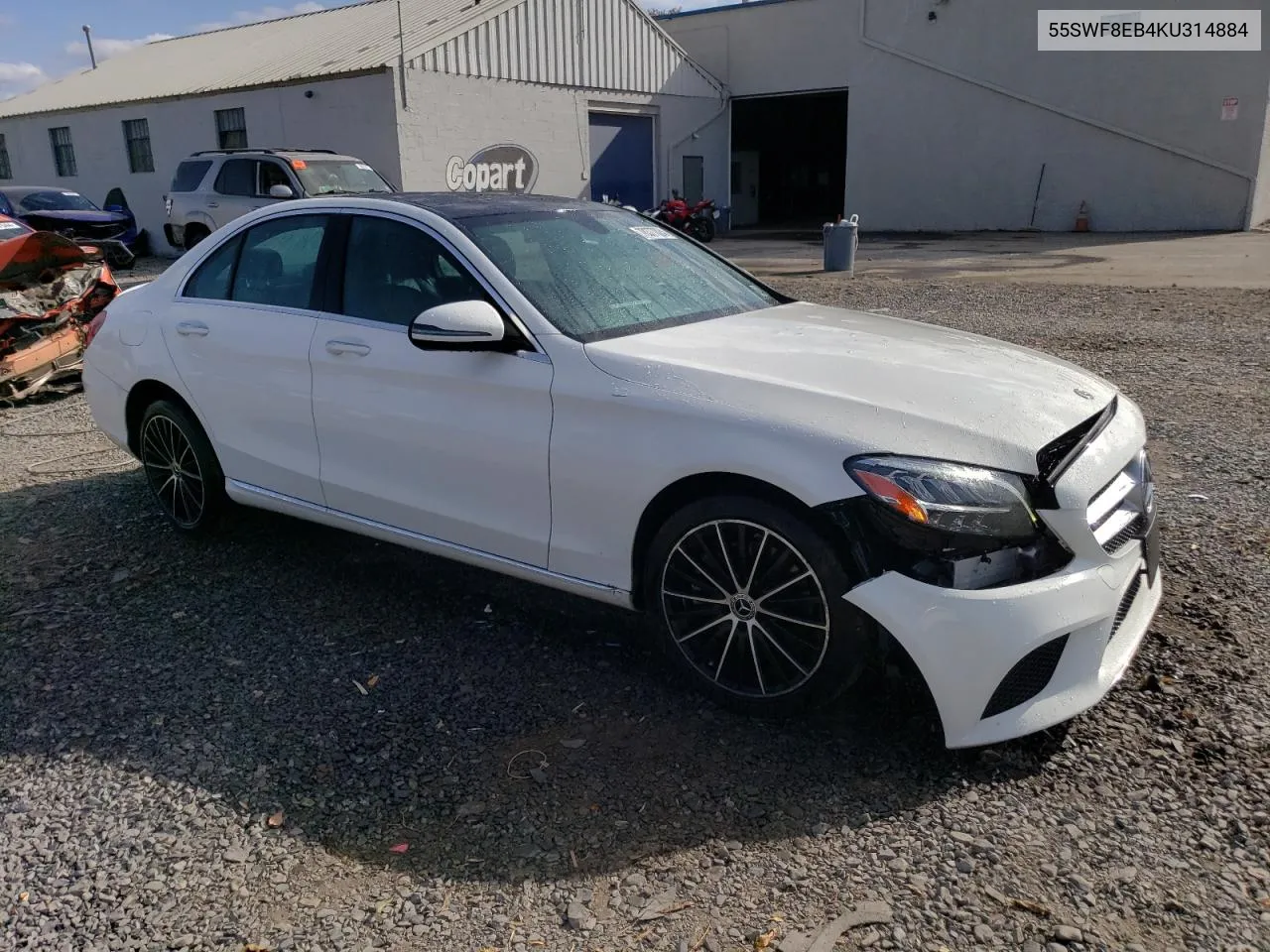 2019 Mercedes-Benz C 300 4Matic VIN: 55SWF8EB4KU314884 Lot: 78377024