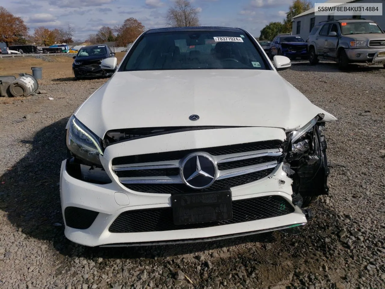 2019 Mercedes-Benz C 300 4Matic VIN: 55SWF8EB4KU314884 Lot: 78377024