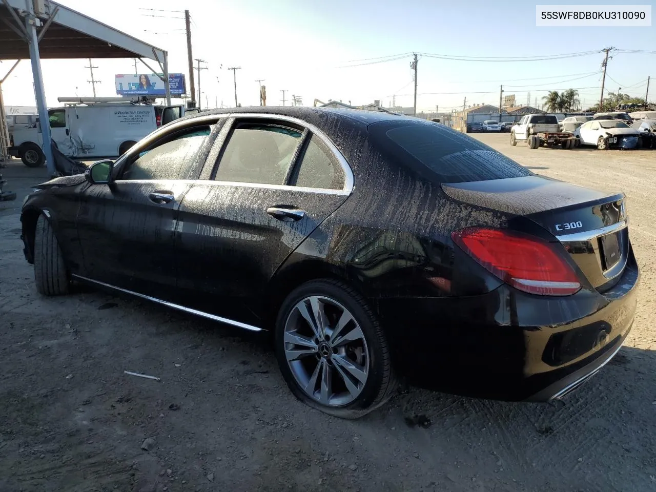 2019 Mercedes-Benz C 300 VIN: 55SWF8DB0KU310090 Lot: 78418004