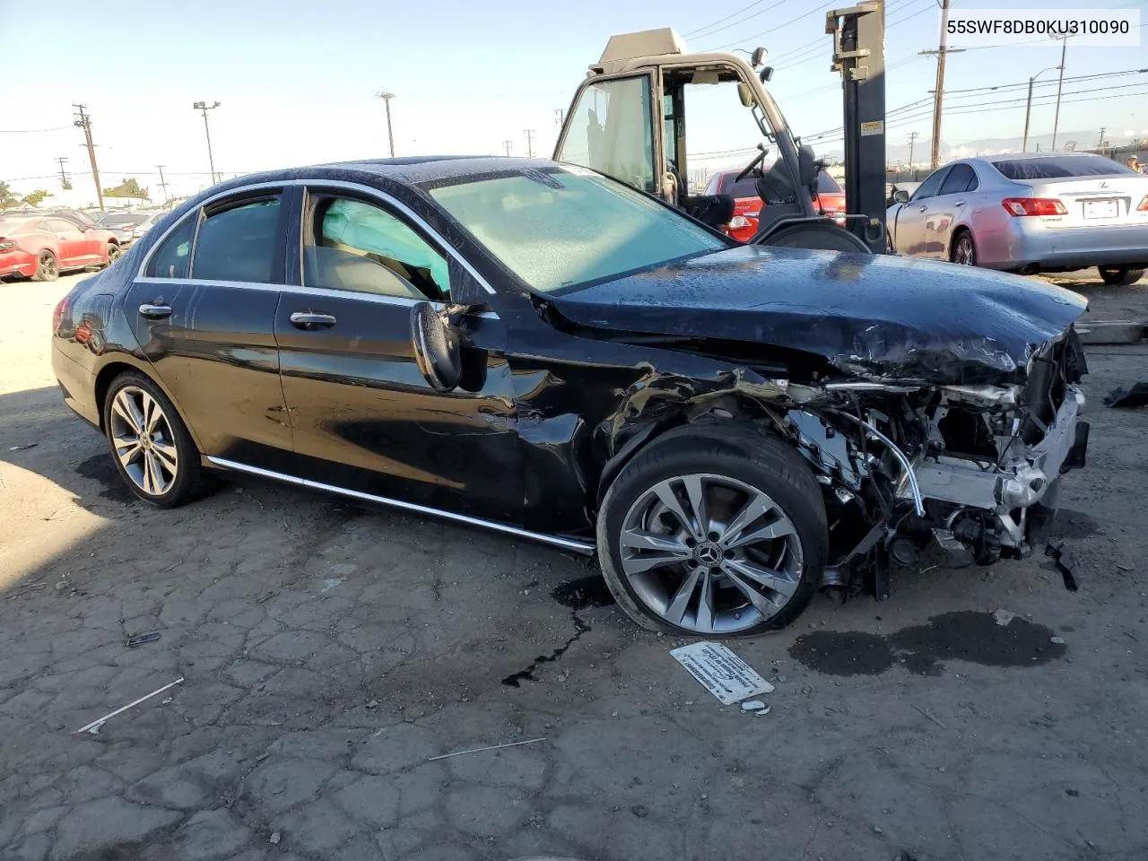 2019 Mercedes-Benz C 300 VIN: 55SWF8DB0KU310090 Lot: 78418004