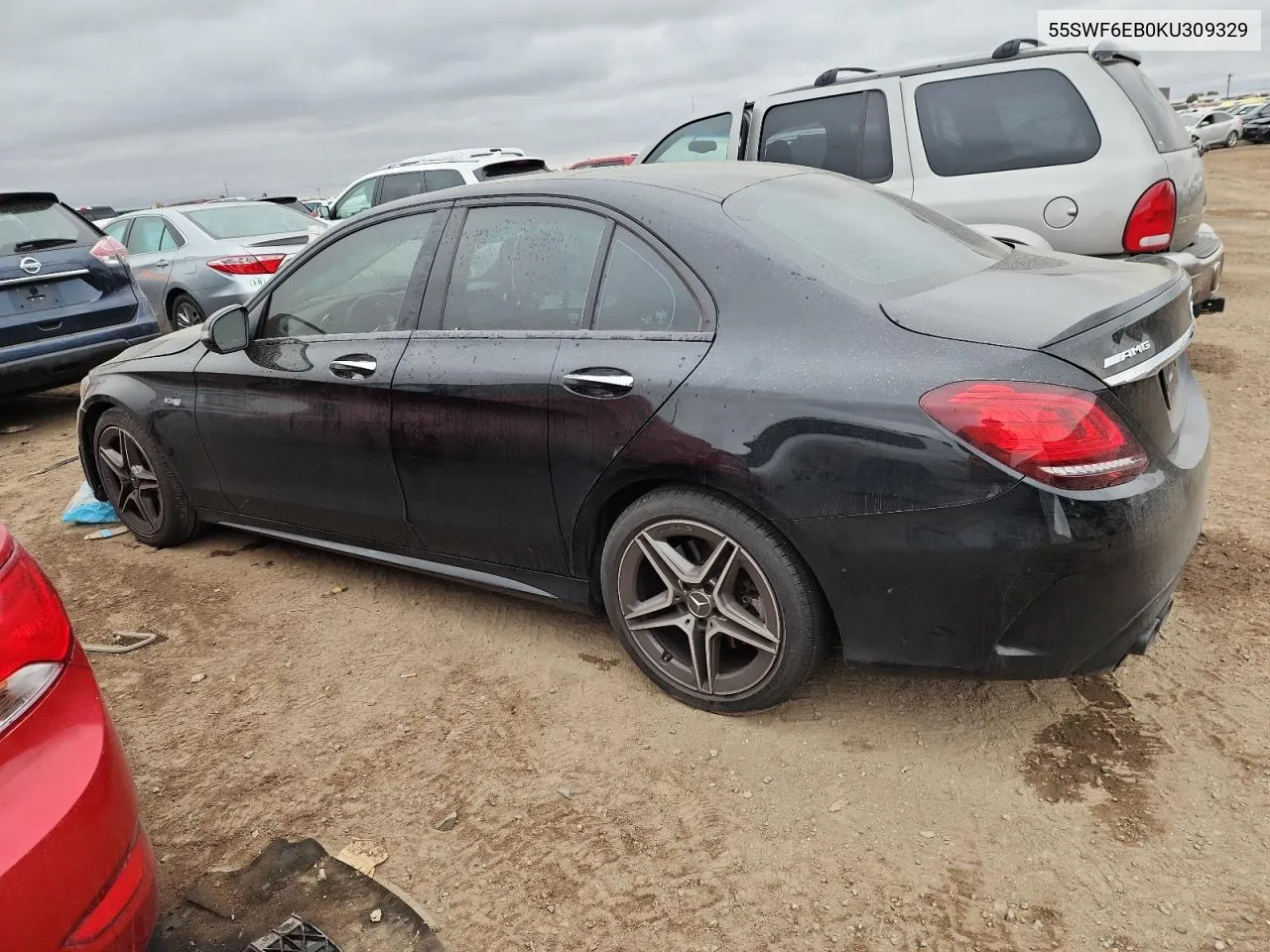 2019 Mercedes-Benz C 43 Amg VIN: 55SWF6EB0KU309329 Lot: 78537554