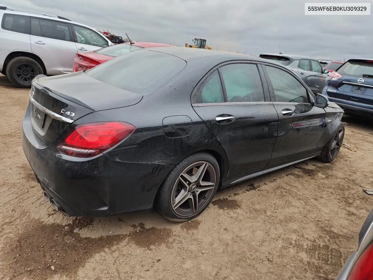 2019 Mercedes-Benz C 43 Amg VIN: 55SWF6EB0KU309329 Lot: 78537554