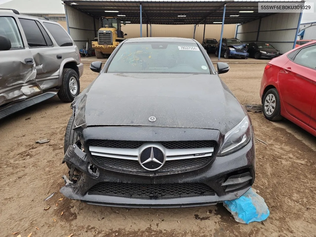 2019 Mercedes-Benz C 43 Amg VIN: 55SWF6EB0KU309329 Lot: 78537554