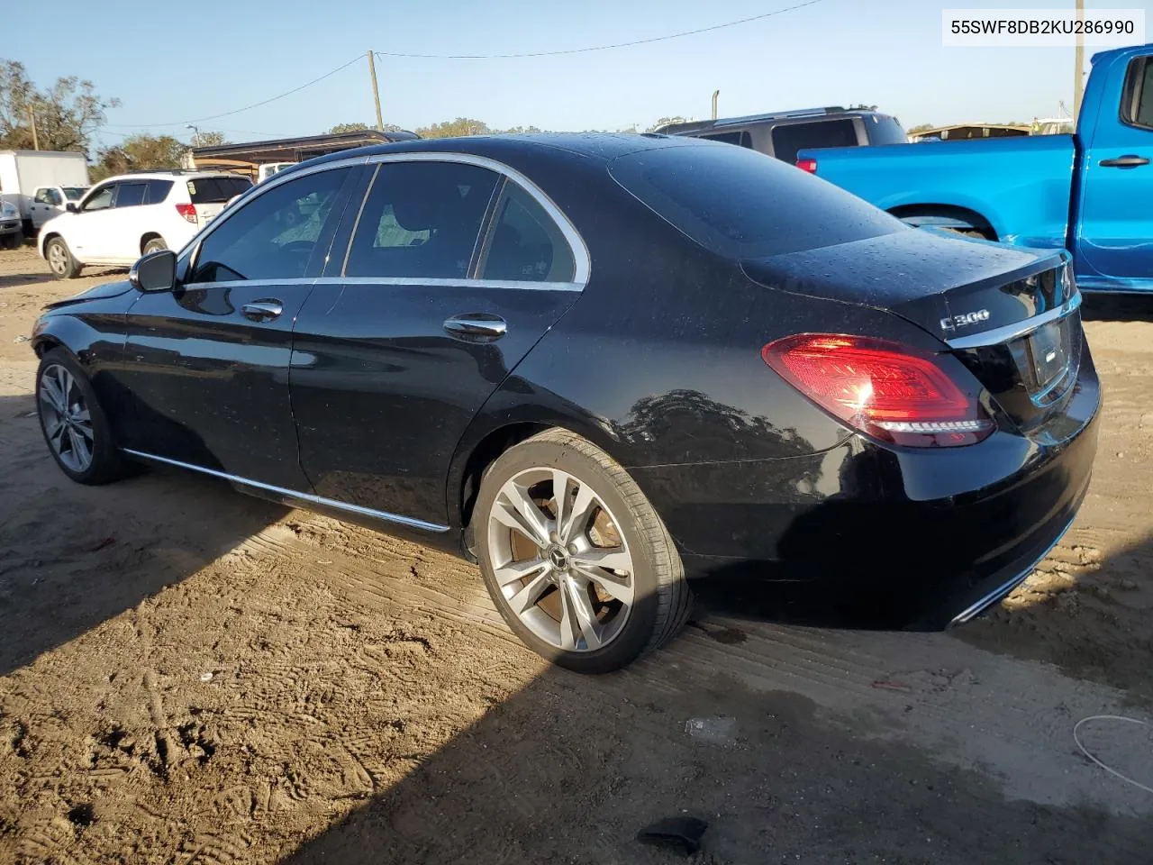 2019 Mercedes-Benz C 300 VIN: 55SWF8DB2KU286990 Lot: 78769374