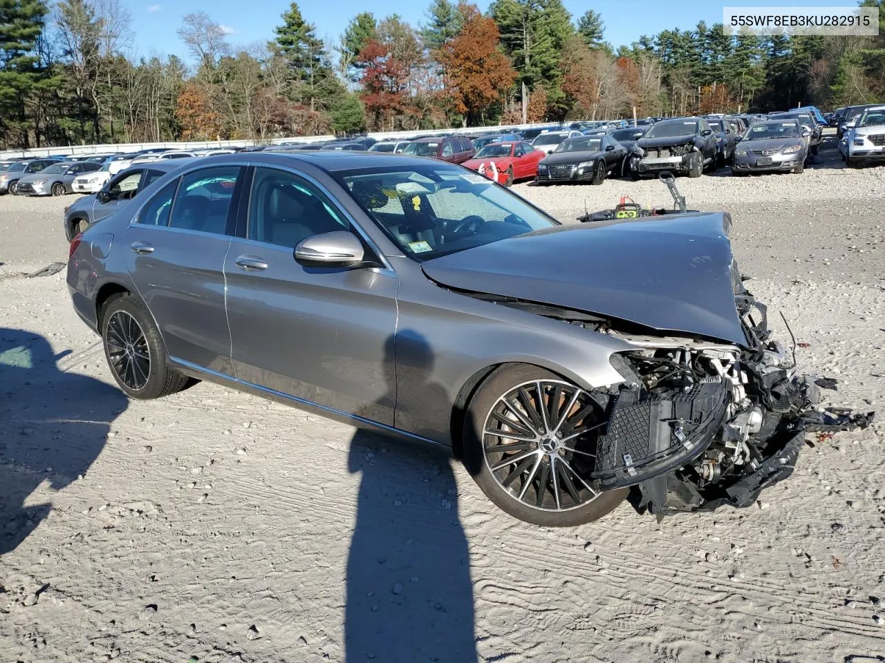 2019 Mercedes-Benz C 300 4Matic VIN: 55SWF8EB3KU282915 Lot: 79291174