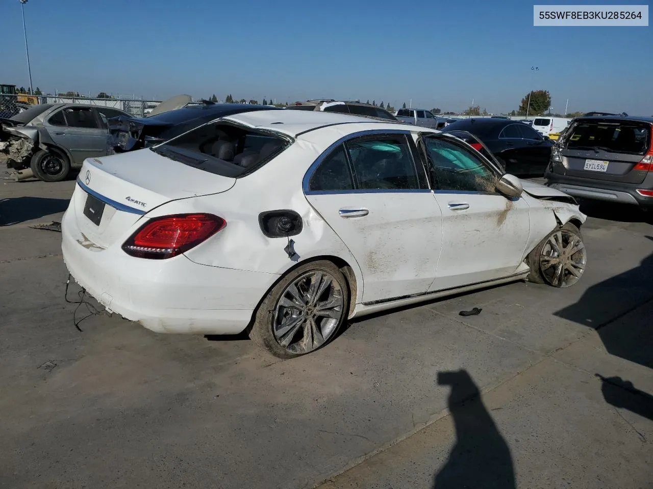 2019 Mercedes-Benz C 300 4Matic VIN: 55SWF8EB3KU285264 Lot: 79962174