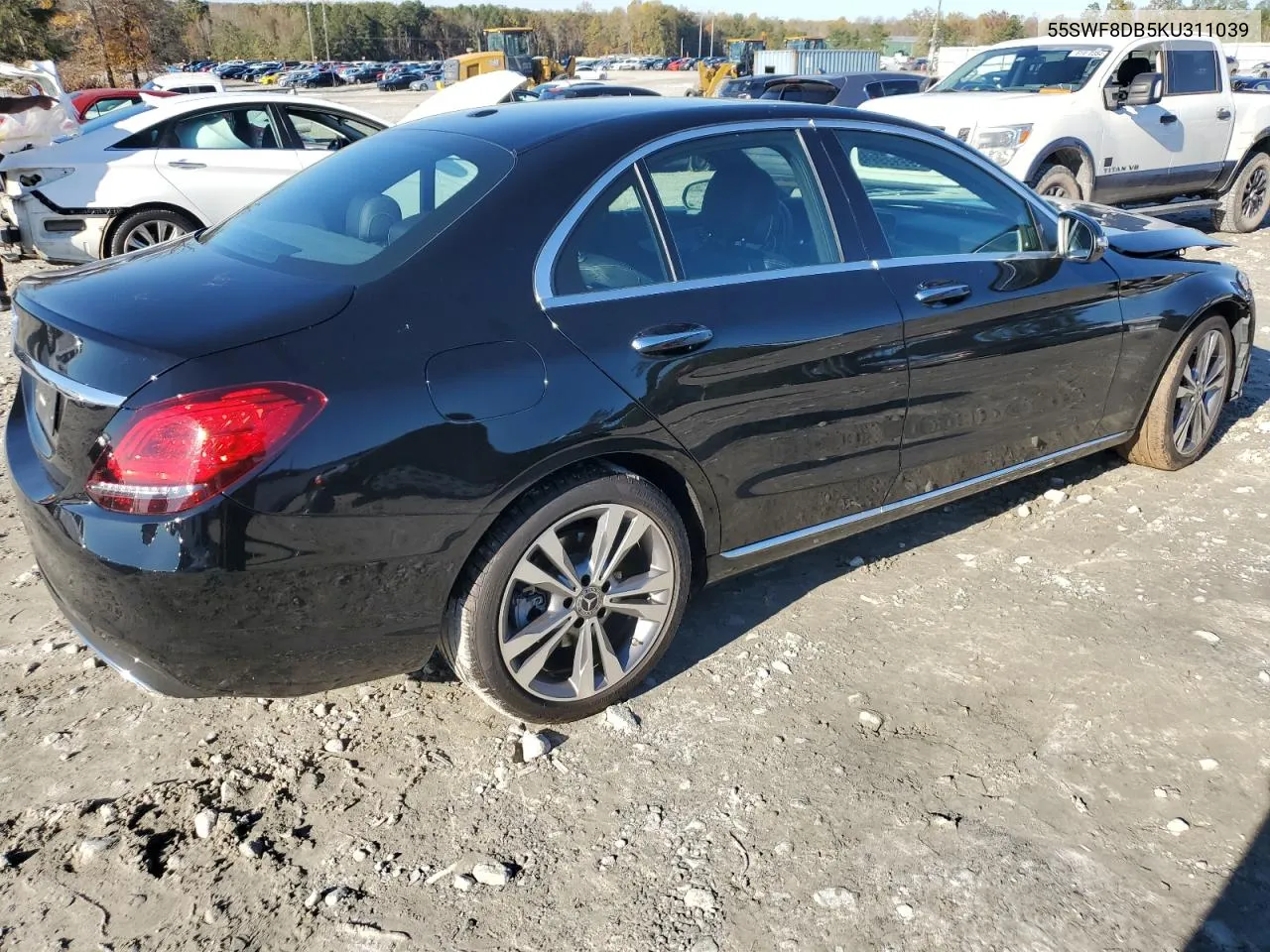 2019 Mercedes-Benz C 300 VIN: 55SWF8DB5KU311039 Lot: 80871394