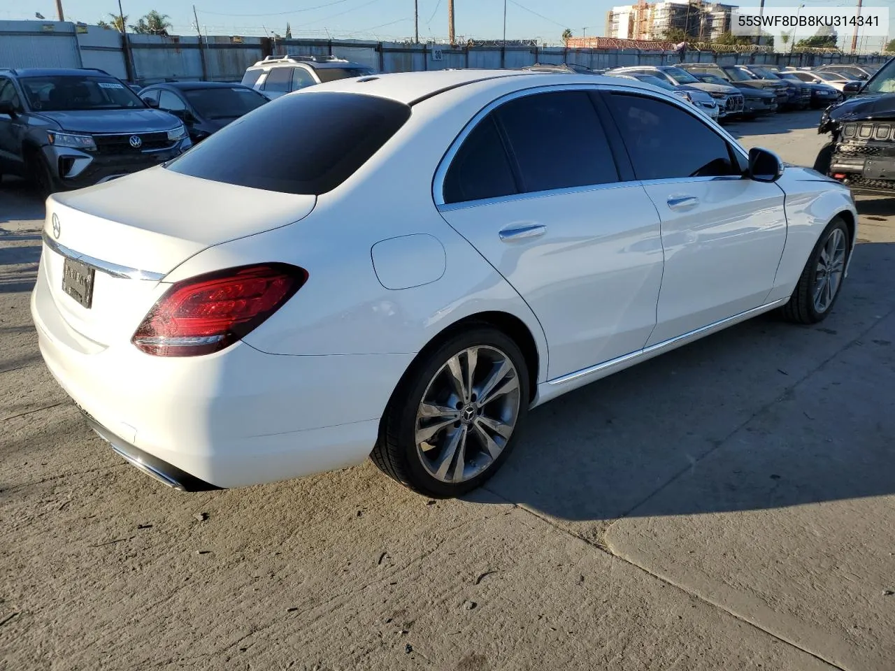 2019 Mercedes-Benz C 300 VIN: 55SWF8DB8KU314341 Lot: 80901624