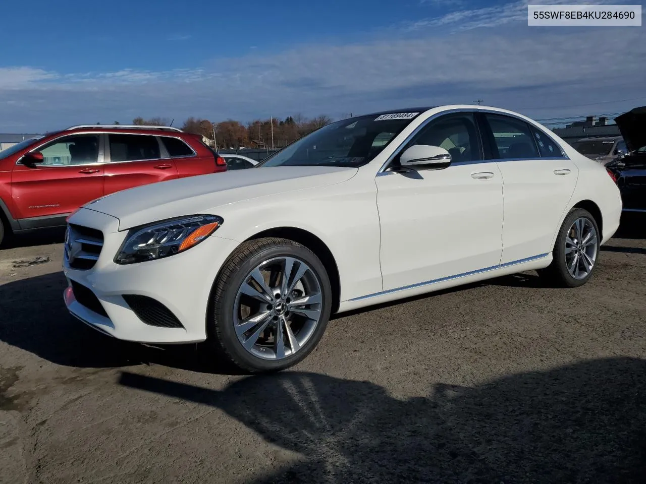 2019 Mercedes-Benz C 300 4Matic VIN: 55SWF8EB4KU284690 Lot: 81169484