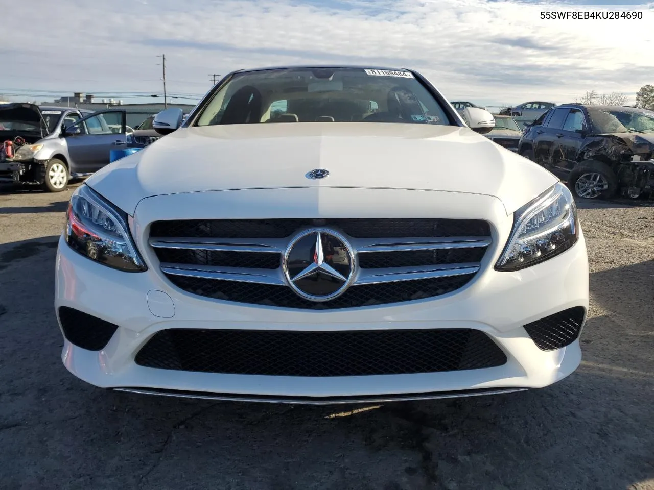 2019 Mercedes-Benz C 300 4Matic VIN: 55SWF8EB4KU284690 Lot: 81169484