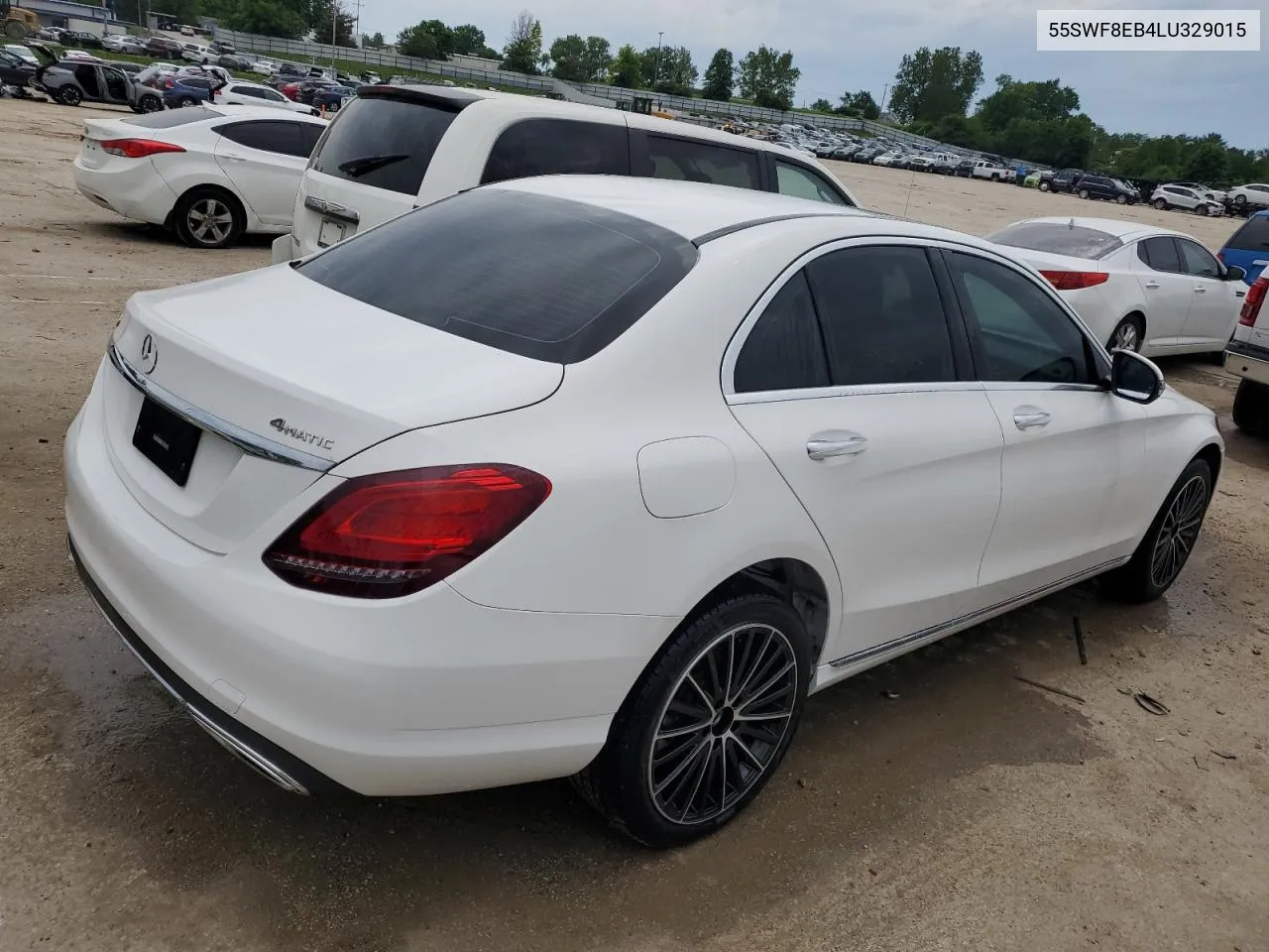 2020 Mercedes-Benz C 300 4Matic VIN: 55SWF8EB4LU329015 Lot: 52407904