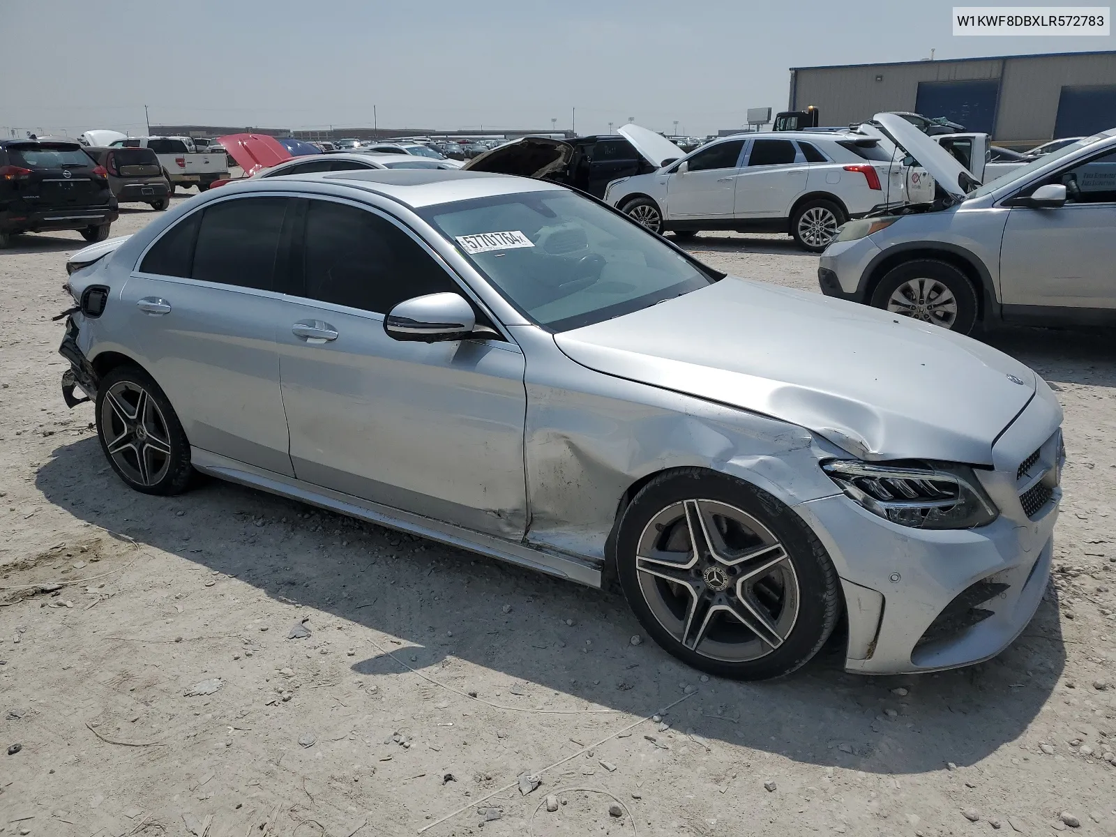 2020 Mercedes-Benz C 300 VIN: W1KWF8DBXLR572783 Lot: 57701764