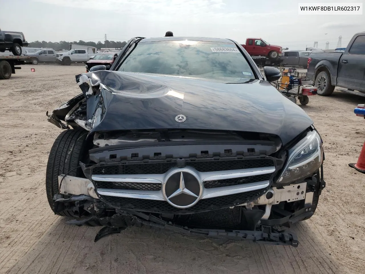 2020 Mercedes-Benz C 300 VIN: W1KWF8DB1LR602317 Lot: 58683604