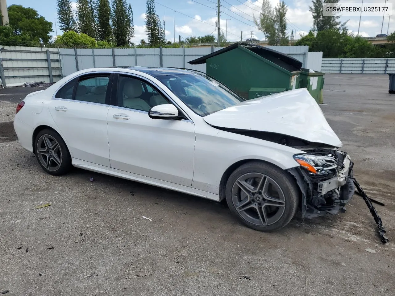 2020 Mercedes-Benz C 300 4Matic VIN: 55SWF8EBXLU325177 Lot: 61712654