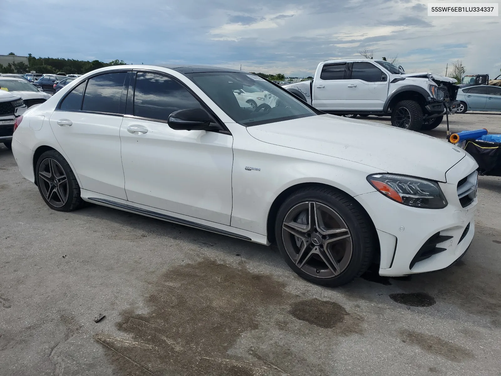 2020 Mercedes-Benz C 43 Amg VIN: 55SWF6EB1LU334337 Lot: 68869394