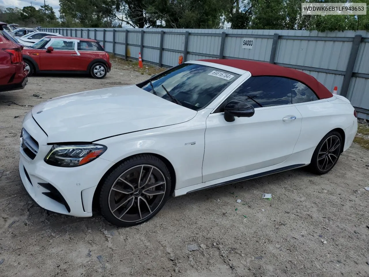 2020 Mercedes-Benz C 43 Amg VIN: WDDWK6EB1LF943653 Lot: 69816784