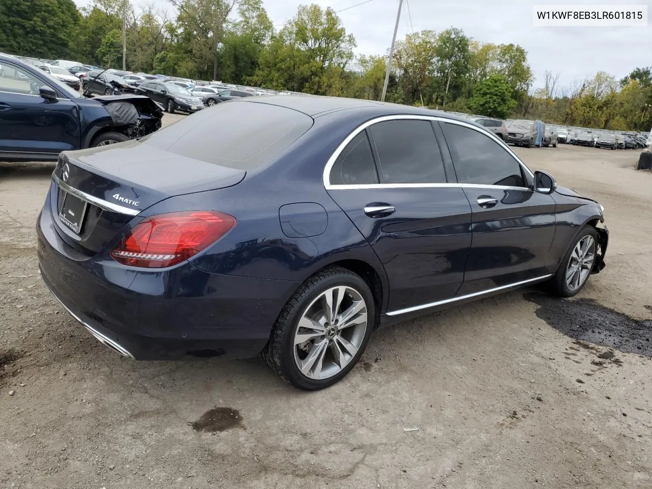 2020 Mercedes-Benz C 300 4Matic VIN: W1KWF8EB3LR601815 Lot: 70926314