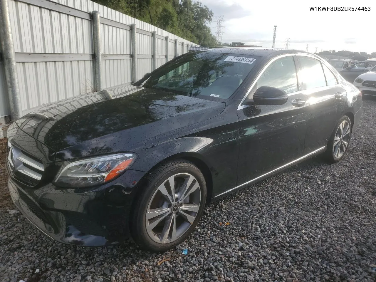 2020 Mercedes-Benz C 300 VIN: W1KWF8DB2LR574463 Lot: 71488154