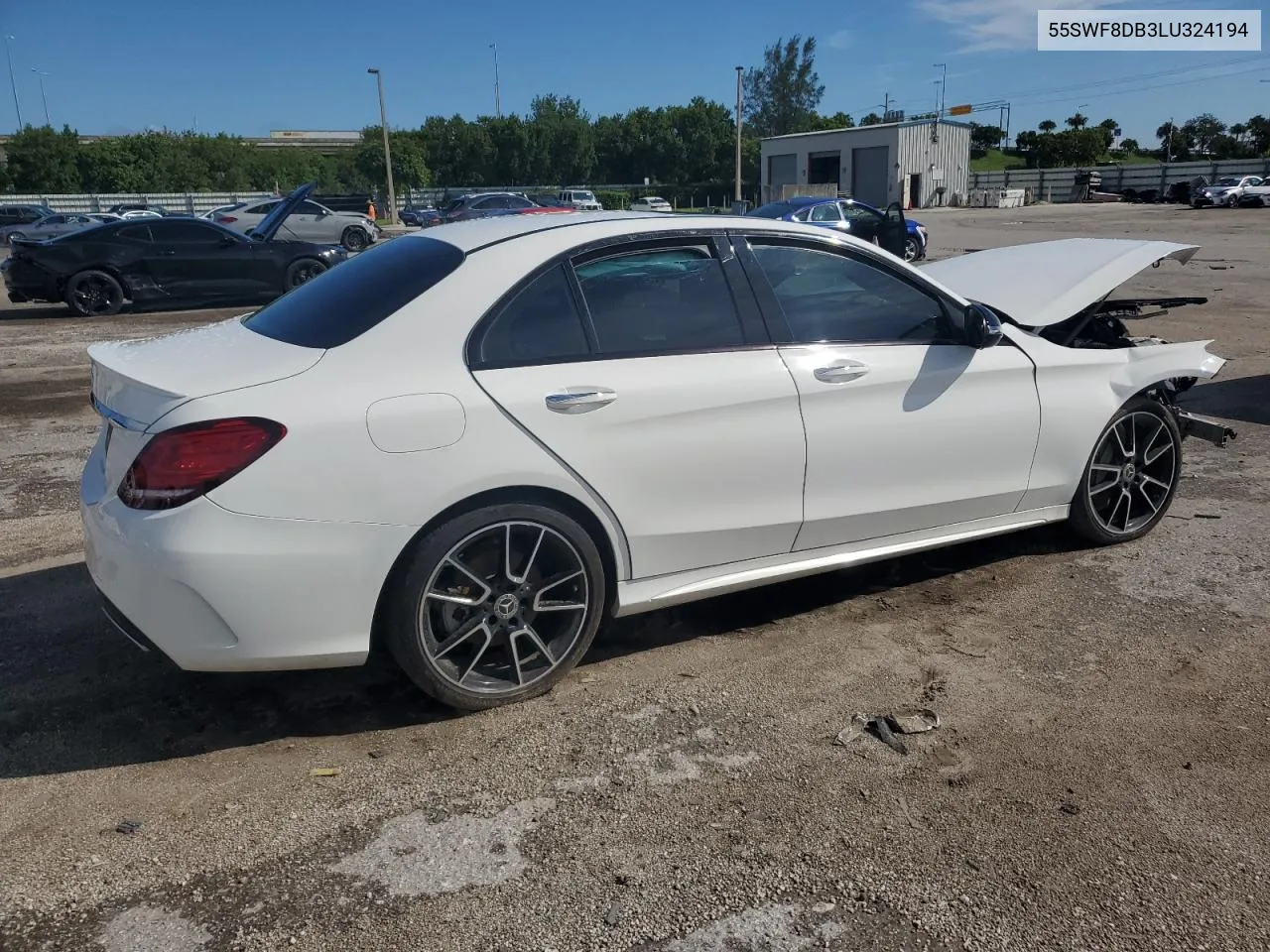 2020 Mercedes-Benz C 300 VIN: 55SWF8DB3LU324194 Lot: 71538404