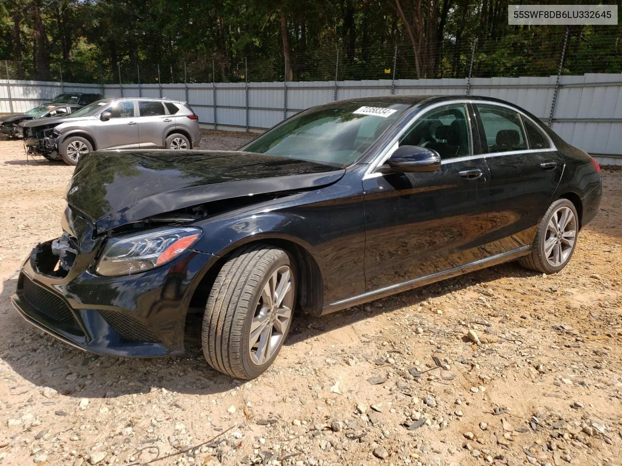 2020 Mercedes-Benz C 300 VIN: 55SWF8DB6LU332645 Lot: 72358334