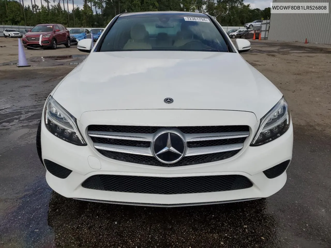 2020 Mercedes-Benz C 300 VIN: WDDWF8DB1LR526808 Lot: 72361794