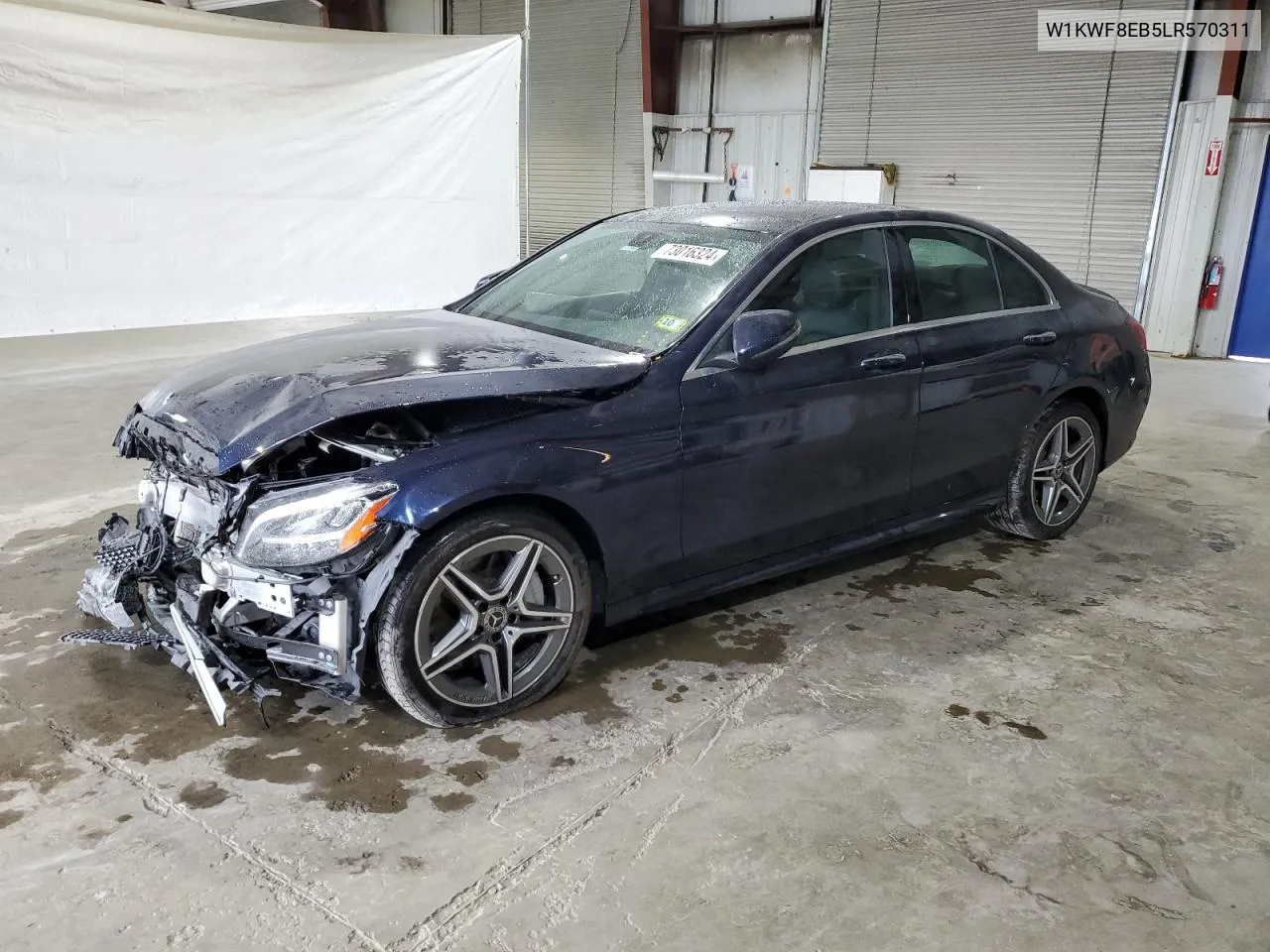 2020 Mercedes-Benz C 300 4Matic VIN: W1KWF8EB5LR570311 Lot: 73016324