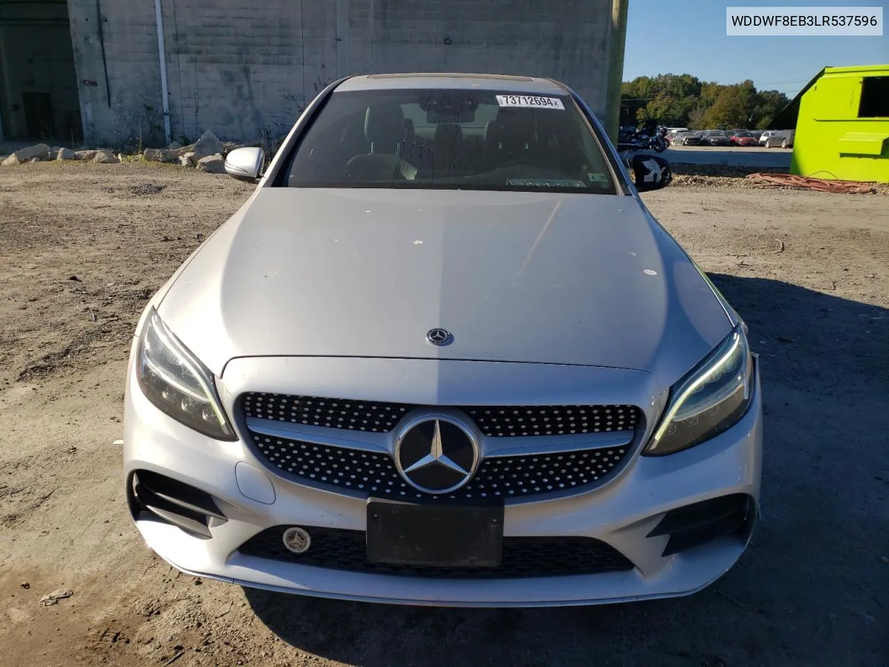 2020 Mercedes-Benz C 300 4Matic VIN: WDDWF8EB3LR537596 Lot: 73712694