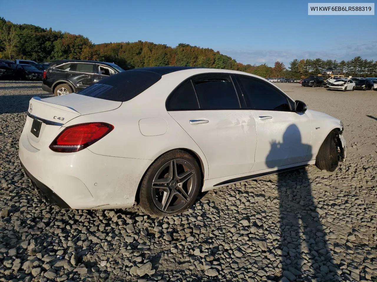 2020 Mercedes-Benz C 43 Amg VIN: W1KWF6EB6LR588319 Lot: 74418094