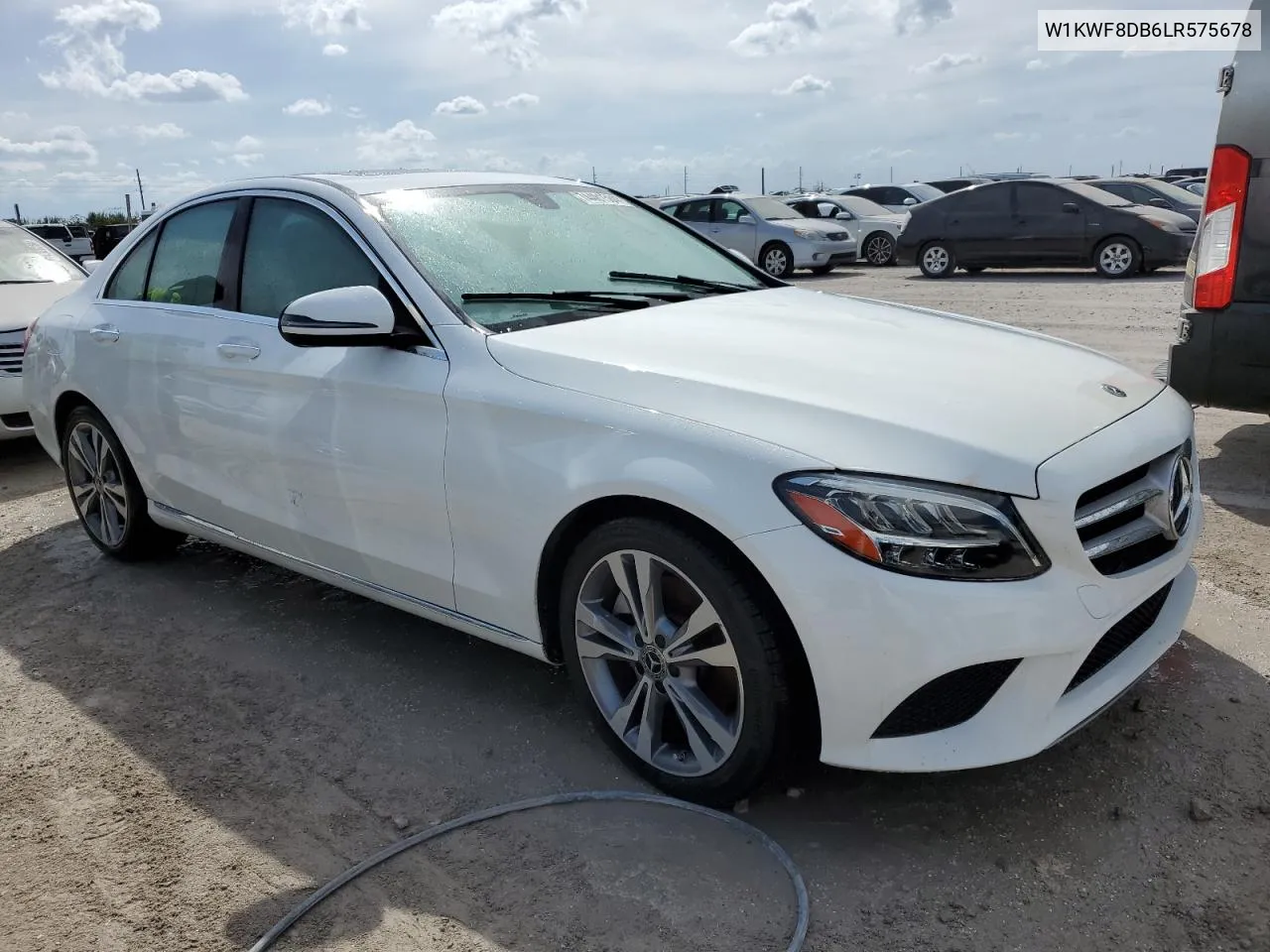 2020 Mercedes-Benz C 300 VIN: W1KWF8DB6LR575678 Lot: 74481584