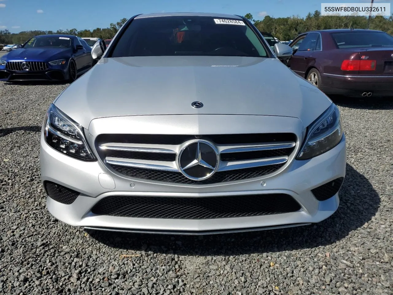 2020 Mercedes-Benz C 300 VIN: 55SWF8DB0LU332611 Lot: 74628584