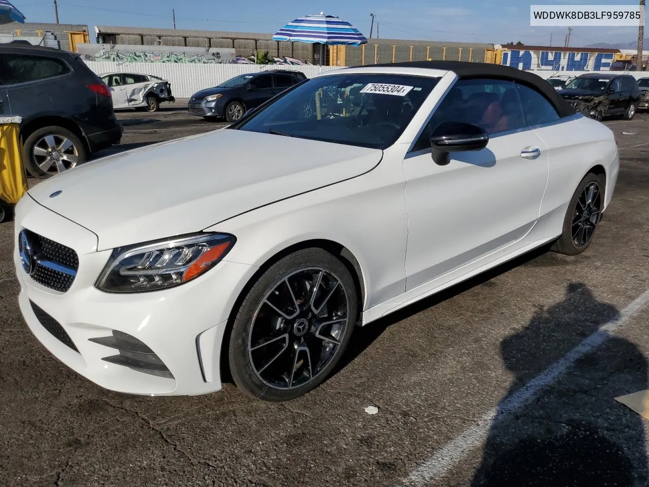 2020 Mercedes-Benz C 300 VIN: WDDWK8DB3LF959785 Lot: 75055304