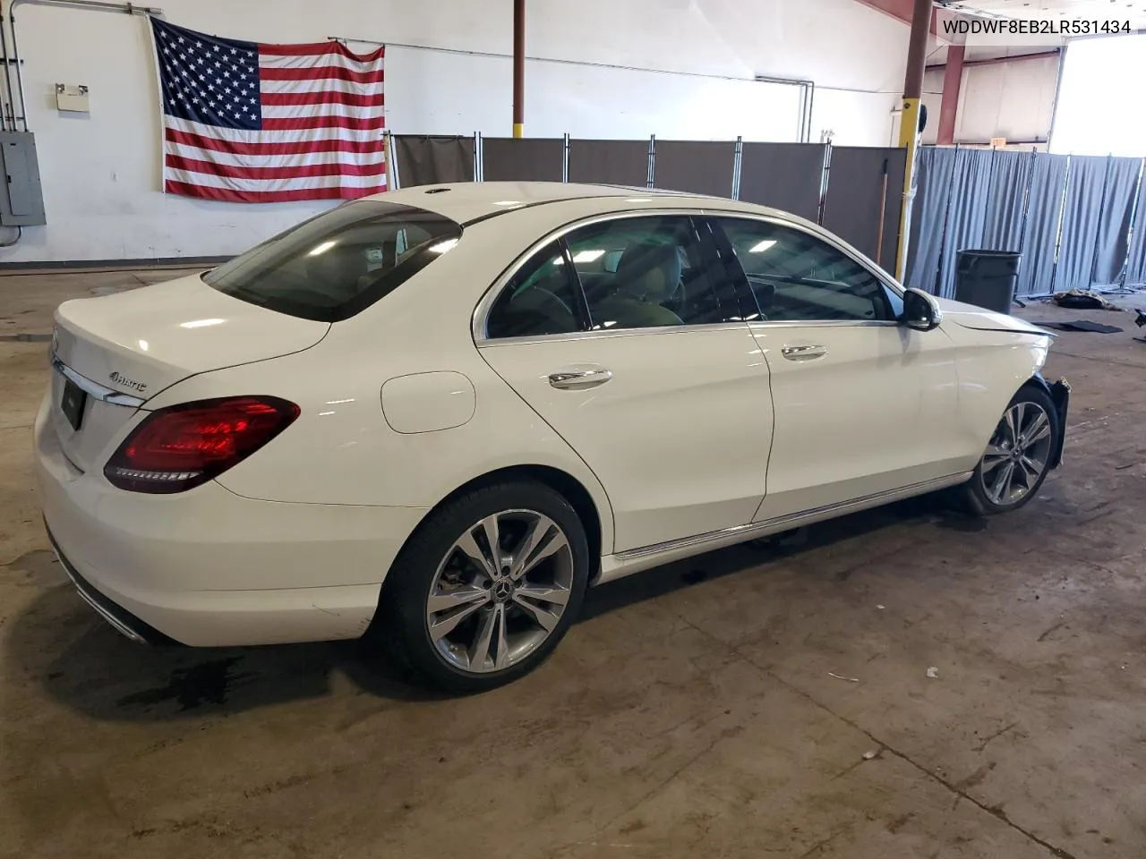 2020 Mercedes-Benz C 300 4Matic VIN: WDDWF8EB2LR531434 Lot: 75293474